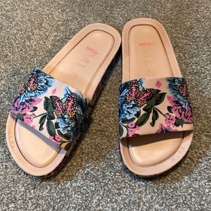 Melissa MLSA floral beach pool slides